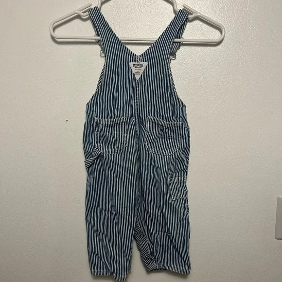 OshKosh hickory striped overalls - Picture 2 of 3